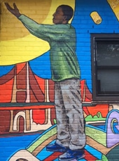 part of front mural